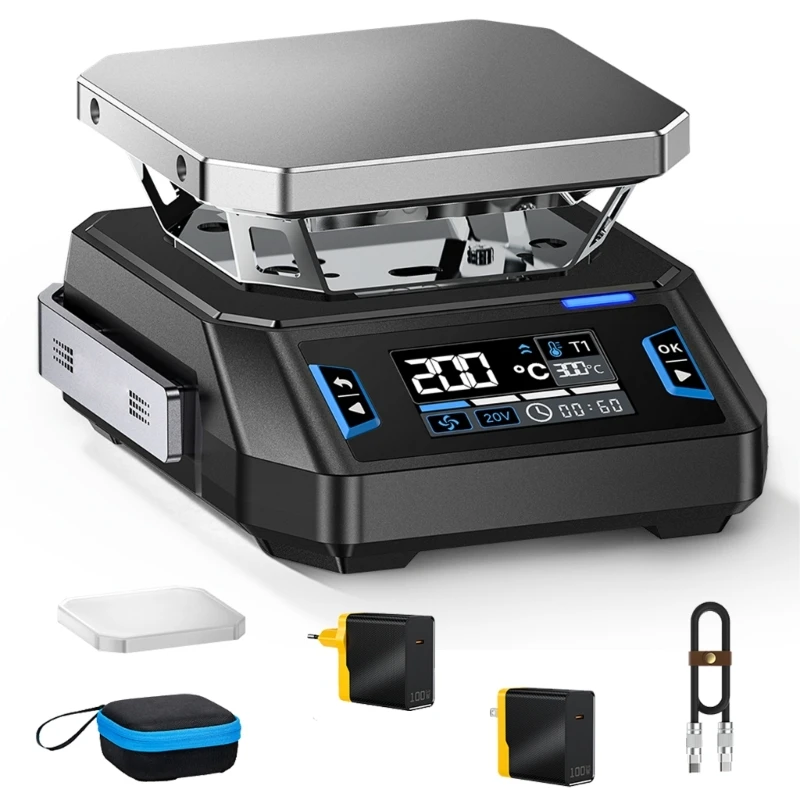 ht-p1a-b-electronics-repair-heating-platform-with-50-x-50-mm-plate-and-two-input-design-for-pcb-rework-and-phone-service-m4yd