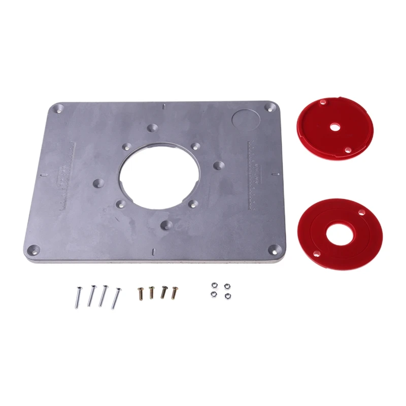 

300x235x9.5mm Aluminum Router Table Insert Plate Trimmer Engraving Machine Woodworking Bench