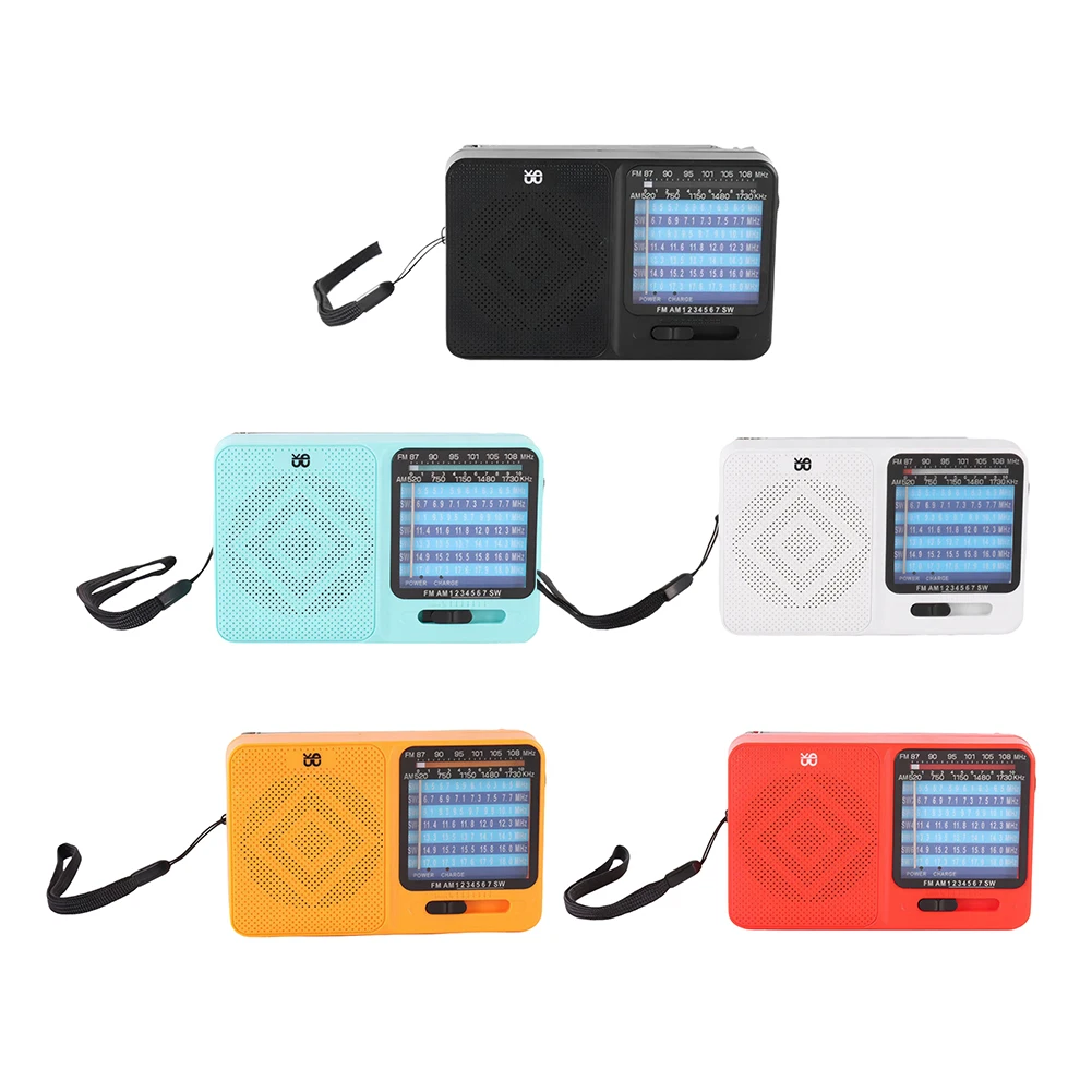 W-913 راديو الطقس في حالات الطوارئ كامل النطاق FM AM SW راديو يعمل بالبطارية راديو صغير متعدد الوظائف مع مقبس سماعة الرأس