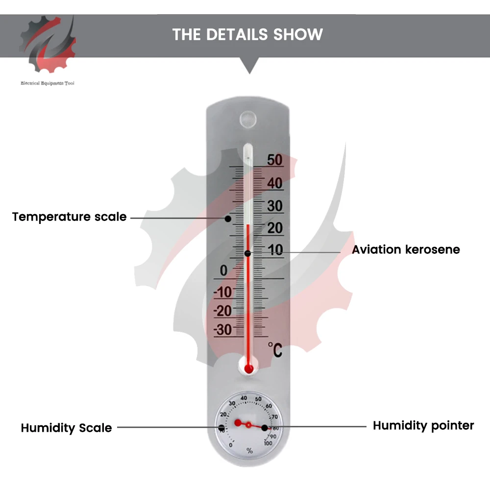 Termometr wiszący na ścianie do wewnątrz domu szklarnia ogrodowa do sadzenia miernik wilgotności narzędzie do pomiaru temperatury