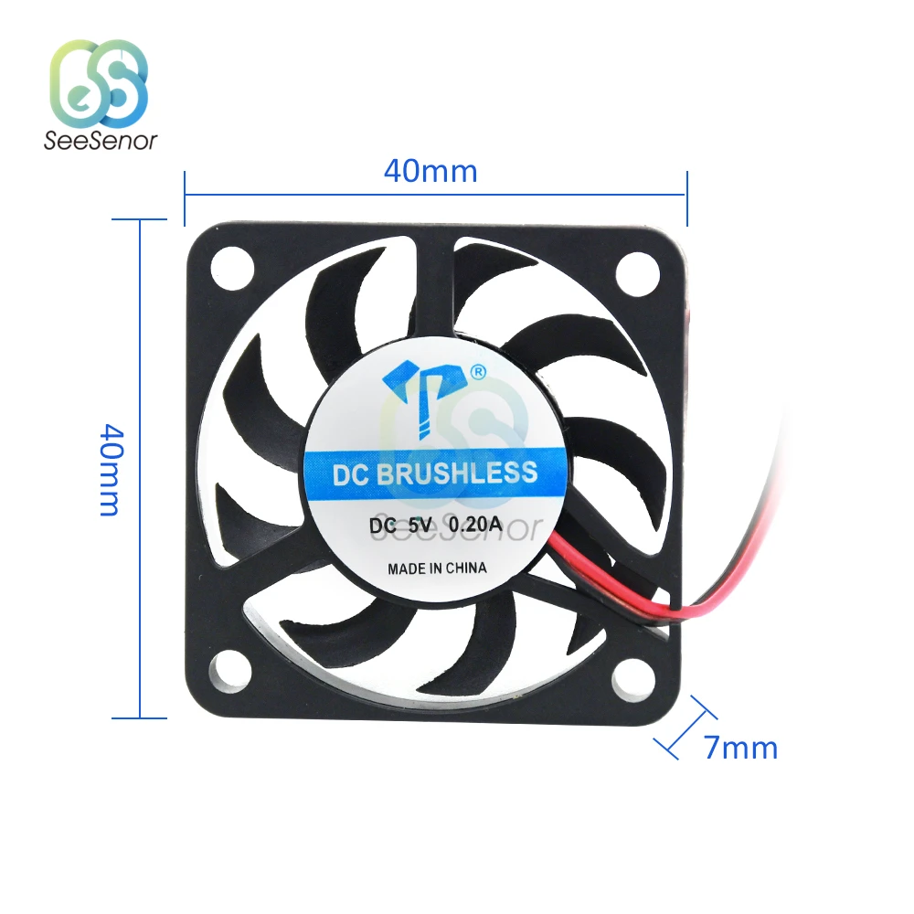 Вентилятор DC4007 5 В, 12 В, 24 В, 40 мм, 4 см, 40*40*7 мм