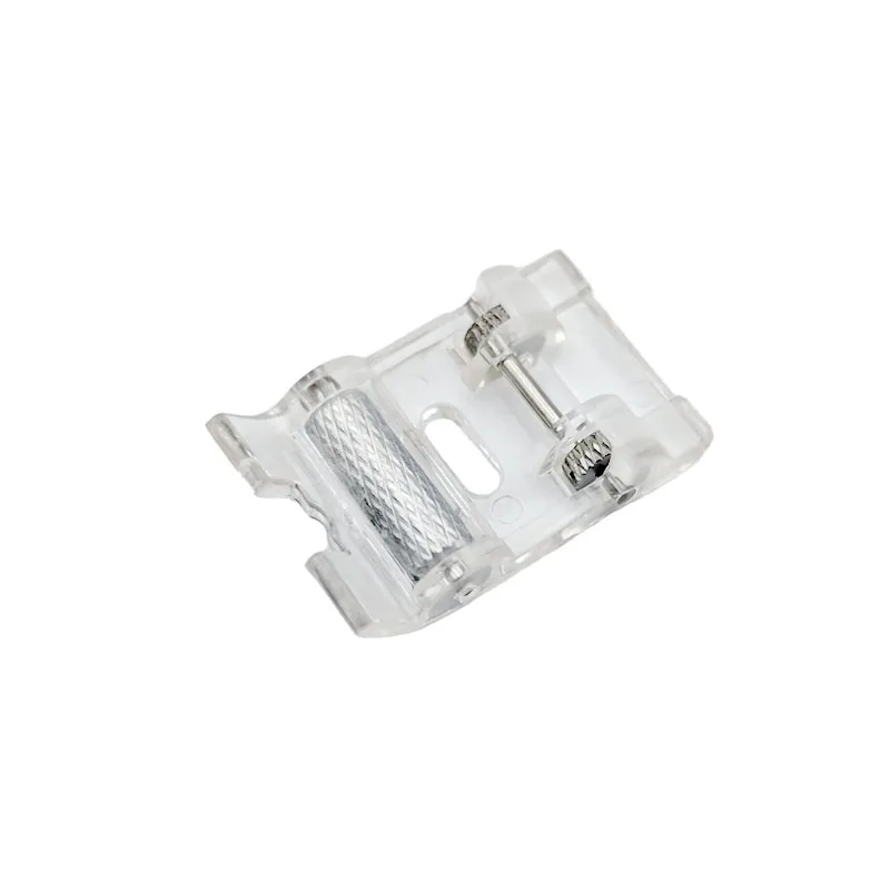 2pcs Roller Sewing Machine Presser Foot Plus Non-Stick Zigzag Presser Foot for Singer Brother Low Shank Sewing Machine