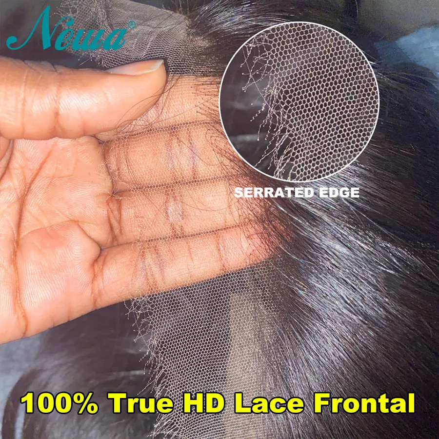 Newa 5x5 HD Lace Closure Human Hair swiss HD Lace Frontal Only 13x6 13x4 Full Frontal Closure Pre Plucked Small Knots 9x6 HDLace