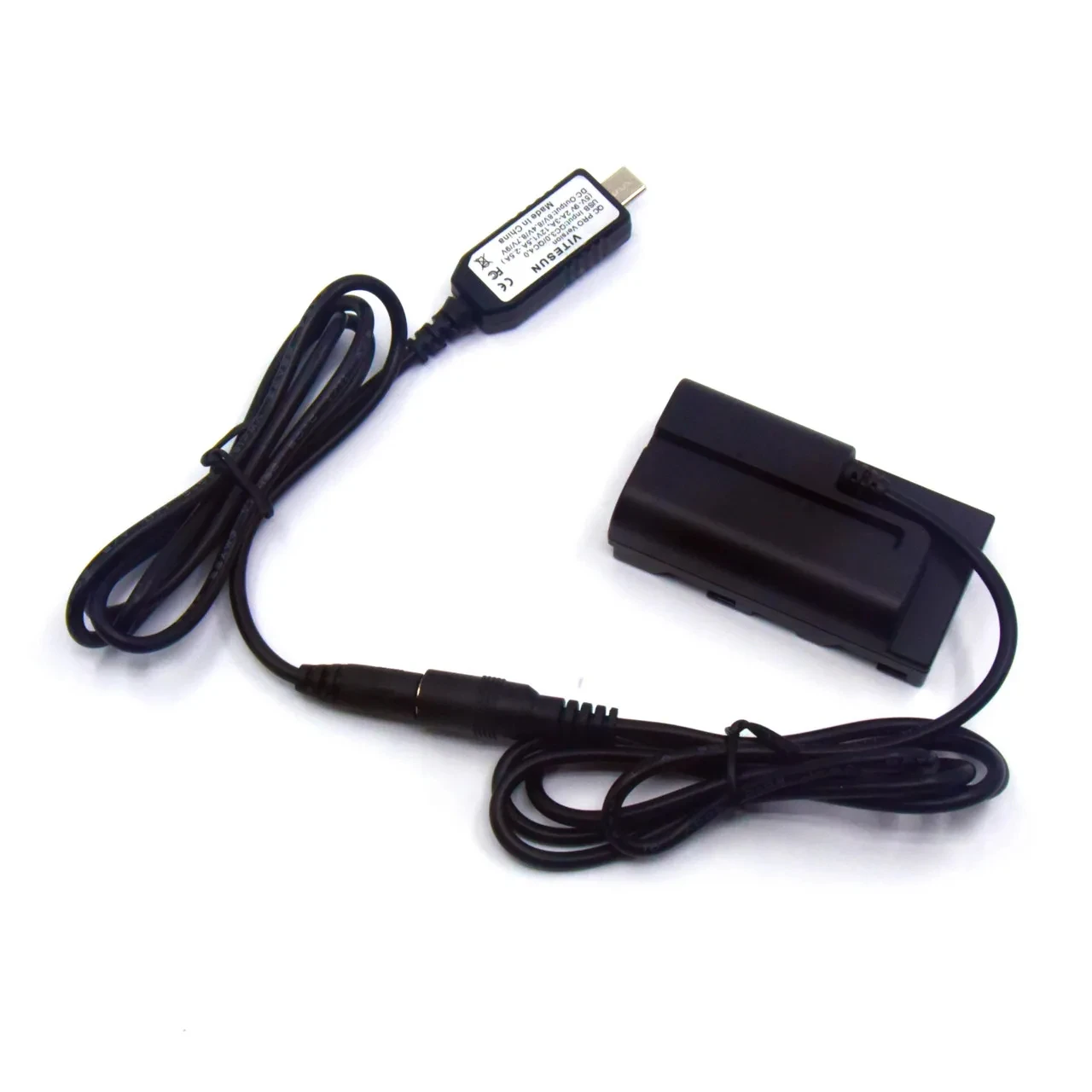USB Type C Display 8V Adapter Cable NP-F550 Dummy Battery Replace NP-F970 F960 F750 F770  to Various Video Lights/BMPCC/Monitor