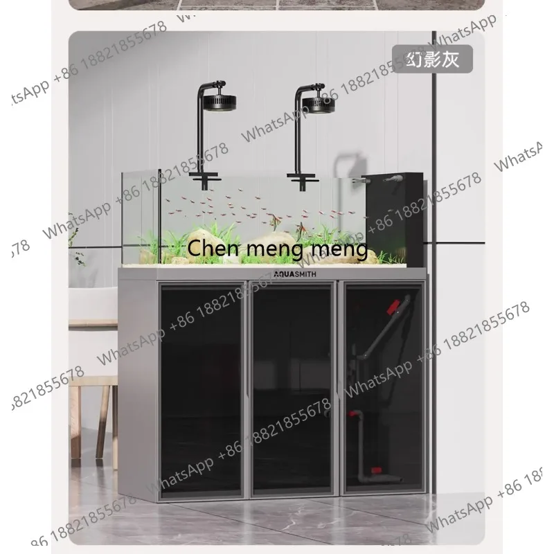 CC 45new native stream bottom filter fish tank landscaping full set of aquatic plants ultra-white glass ecological aquarium