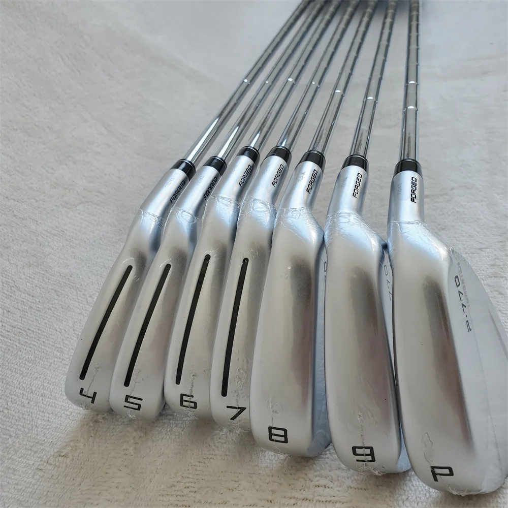 

The 4th generation Silver P770 Forged Long distance professional golf club Iron Set 4-9P Golf Irons R/S Steel/Graphite Headcover