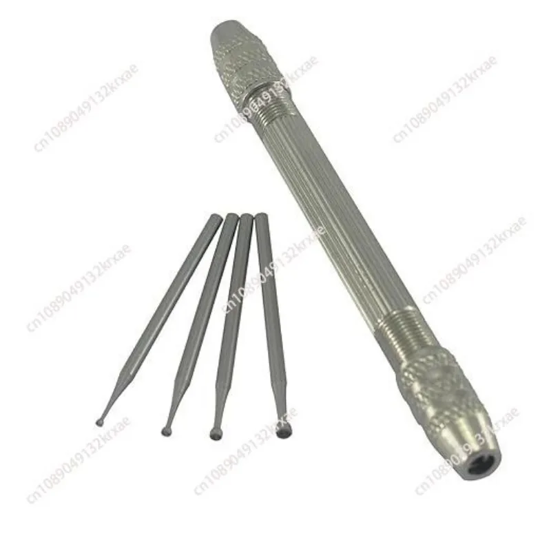 4 Pcs Round Cup Burr Wire Twisting Tools With Hand Drill Wire Twisting Tools (1Mm/1.4Mm/1.8Mm/2.3Mm)