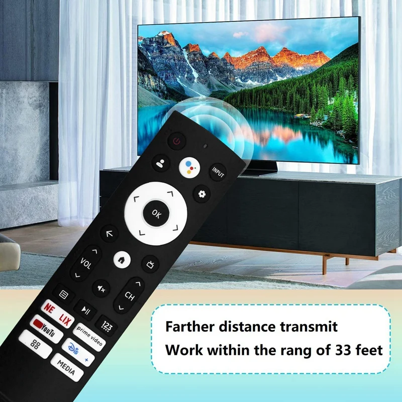 جهاز تحكم عن بعد بلاستيكي أسود لتلفزيون Hisense الذكي ، بديل ، ERF3S90H ، 50A6H ، 50A65H ، 43A6H ، 43A65H ، 1