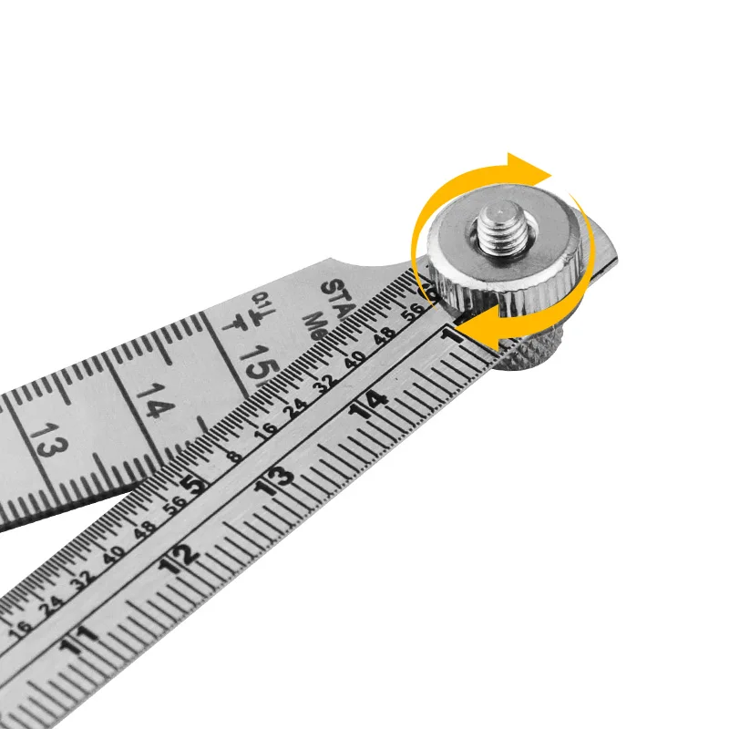 Wedge Taper Ruler Stainless Steel Welding Taper Feeler Gauge Depth Ruler Hole Inspection For Measurement Tool