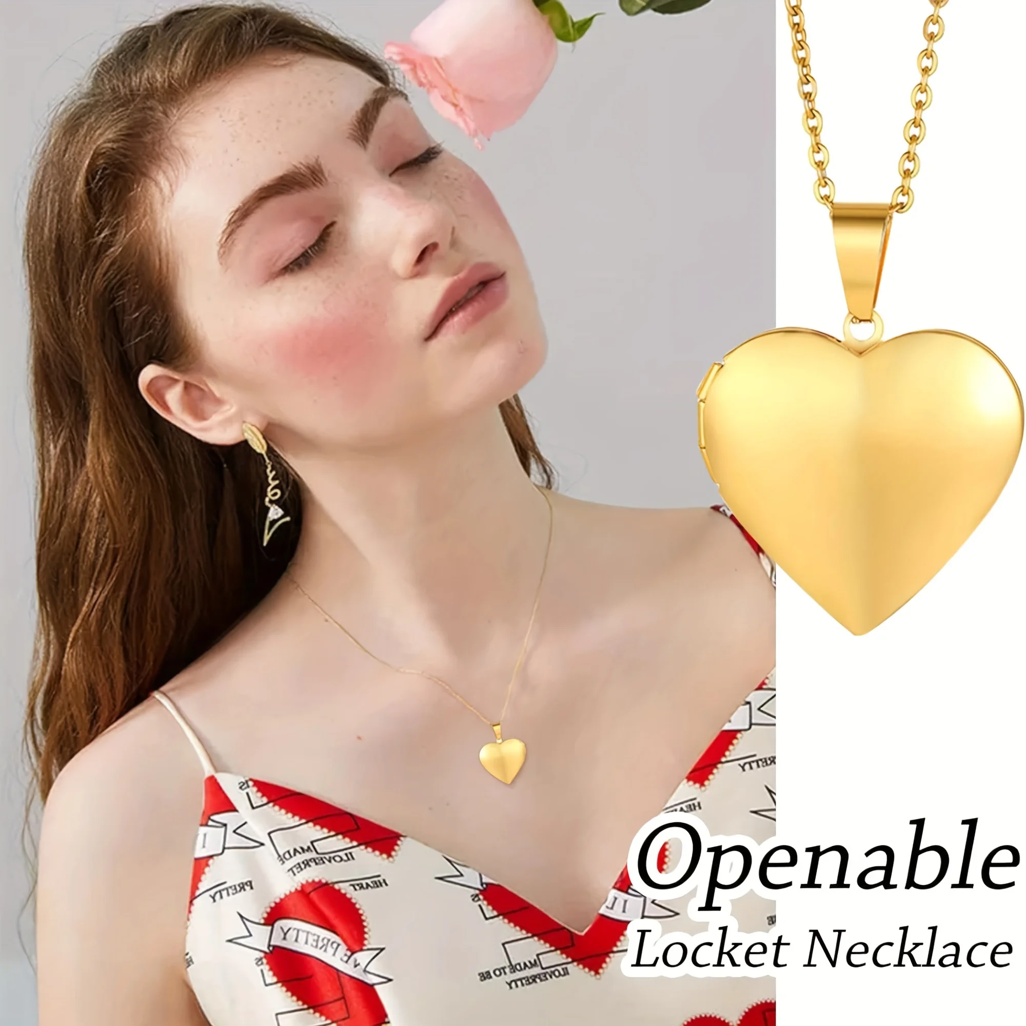 Personalizowany naszyjnik z medalionem w kształcie serca na zdjęcia, naszyjnik z łańcuszkiem DIY z własnym zdjęciem, biżuteria na zamówienie dla kobiet i mężczyzn, prezent.