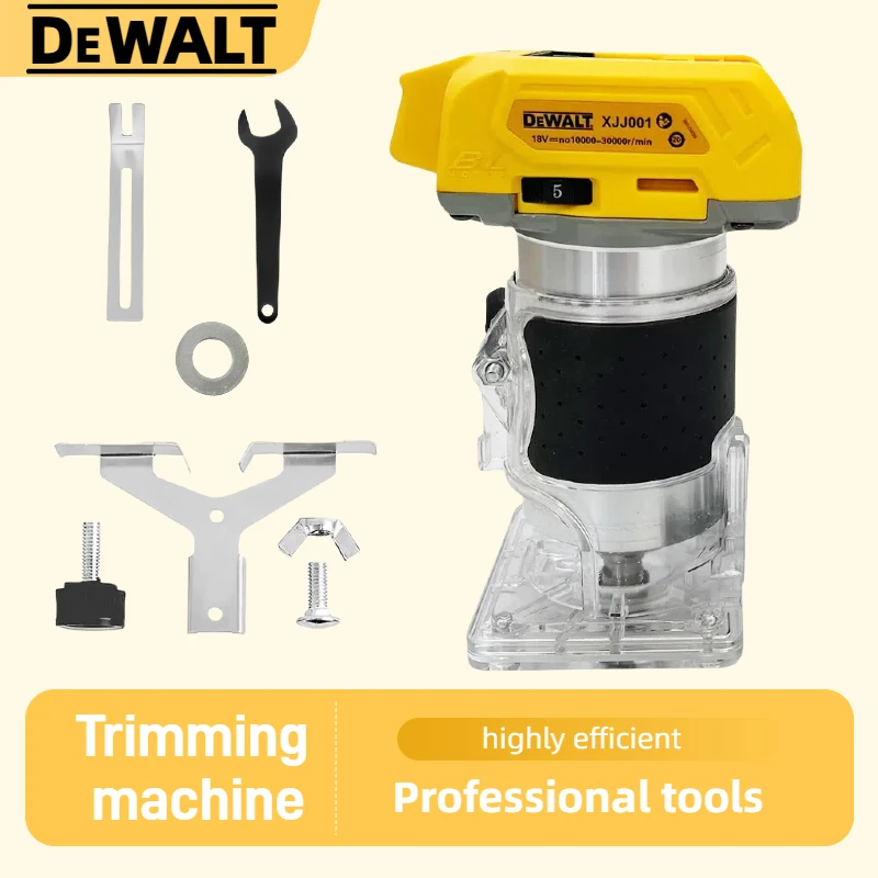 

Бесщеточный электрический триммер Dewalt 33000 об/мин, аккумуляторный, для обработки дерева, фрезерования, гравировки и нарезки пазов
