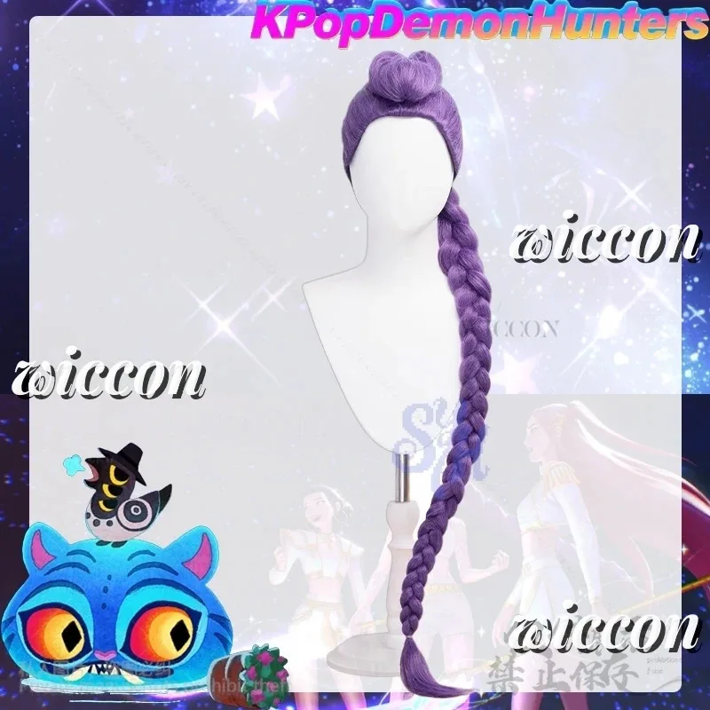 DY20Kpop Demon Косплей Аниме Фильм Huntrix Корея Девушки Группа Руми Мира Зои Y2K Джирай Кей Парики Реквизит Для Моды Хэллоуин Вечеринка
