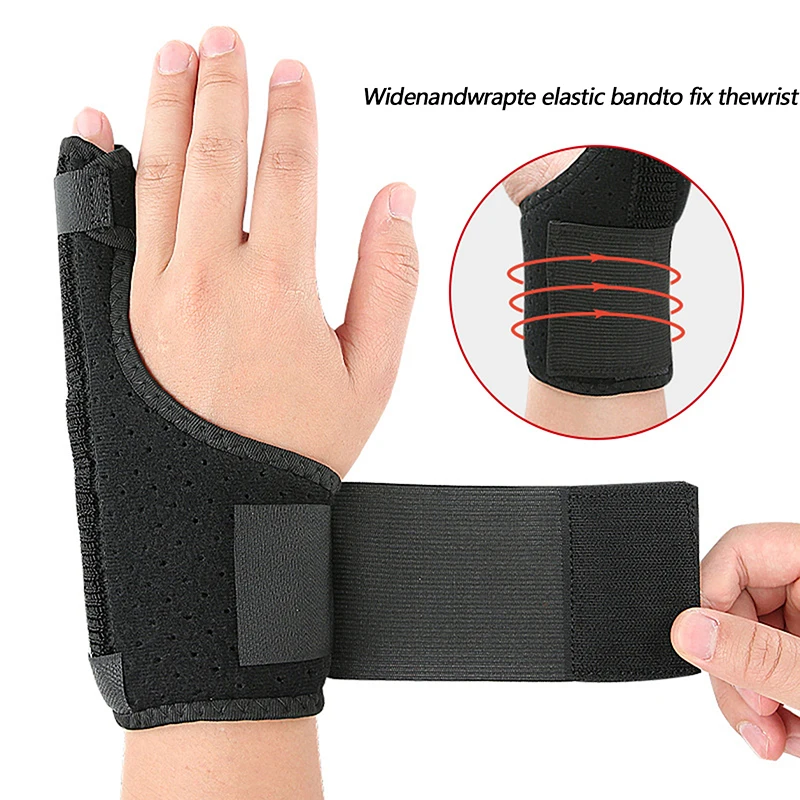 1Pc Finger Clamp Little Finger Strap Fingers Aluminum Plate Supported Tendon Sheath Gloves Protective Little Finger Wrist Guard