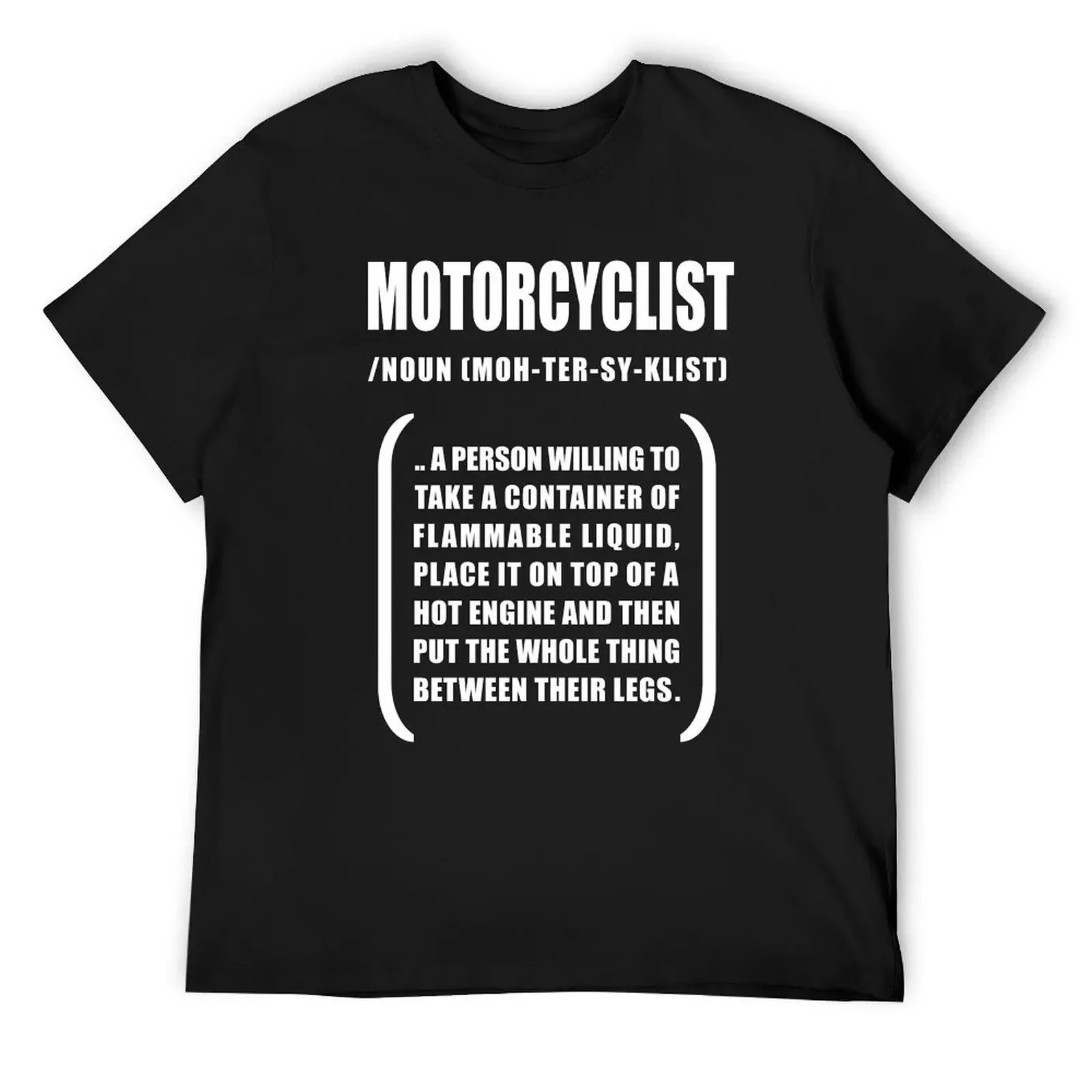 Motorcyclist T-Shirt cute clothes plain clothing for men