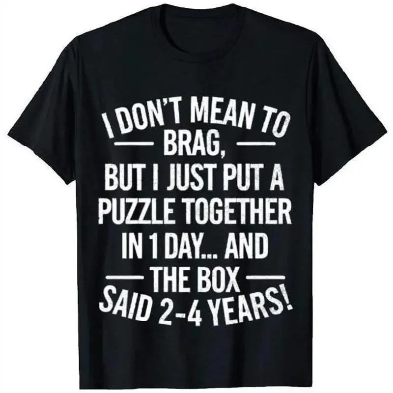 T-Shirt für Puzzle-Liebhaber, Spaß für Enthusiasten, perfekt für Geburtstage, Spieleabende, gemütlich für Freizeitkleidung und Entspannung