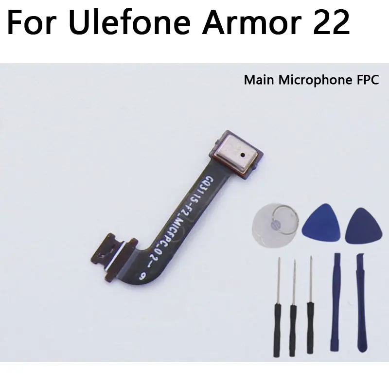 New Original Ulefone Armor 22 Mic Main Microphone Module Mic Cable flex FPC For Ulefone Armor 22 Smart Phone