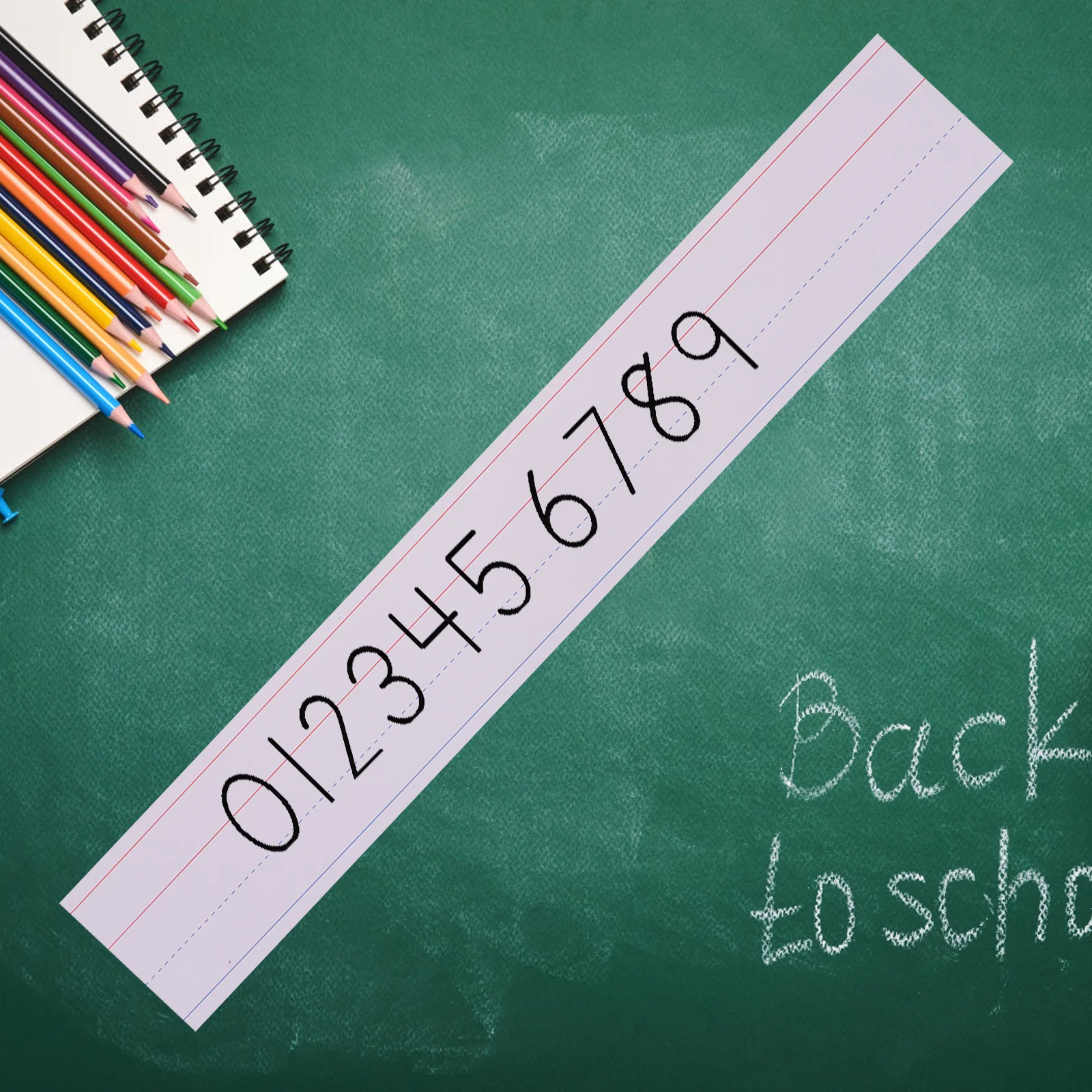 

30 шт., полоски для обучения предложению, полоски для письма с линейкой для классной комнаты, школьные образовательные принадлежности, школьные принадлежности