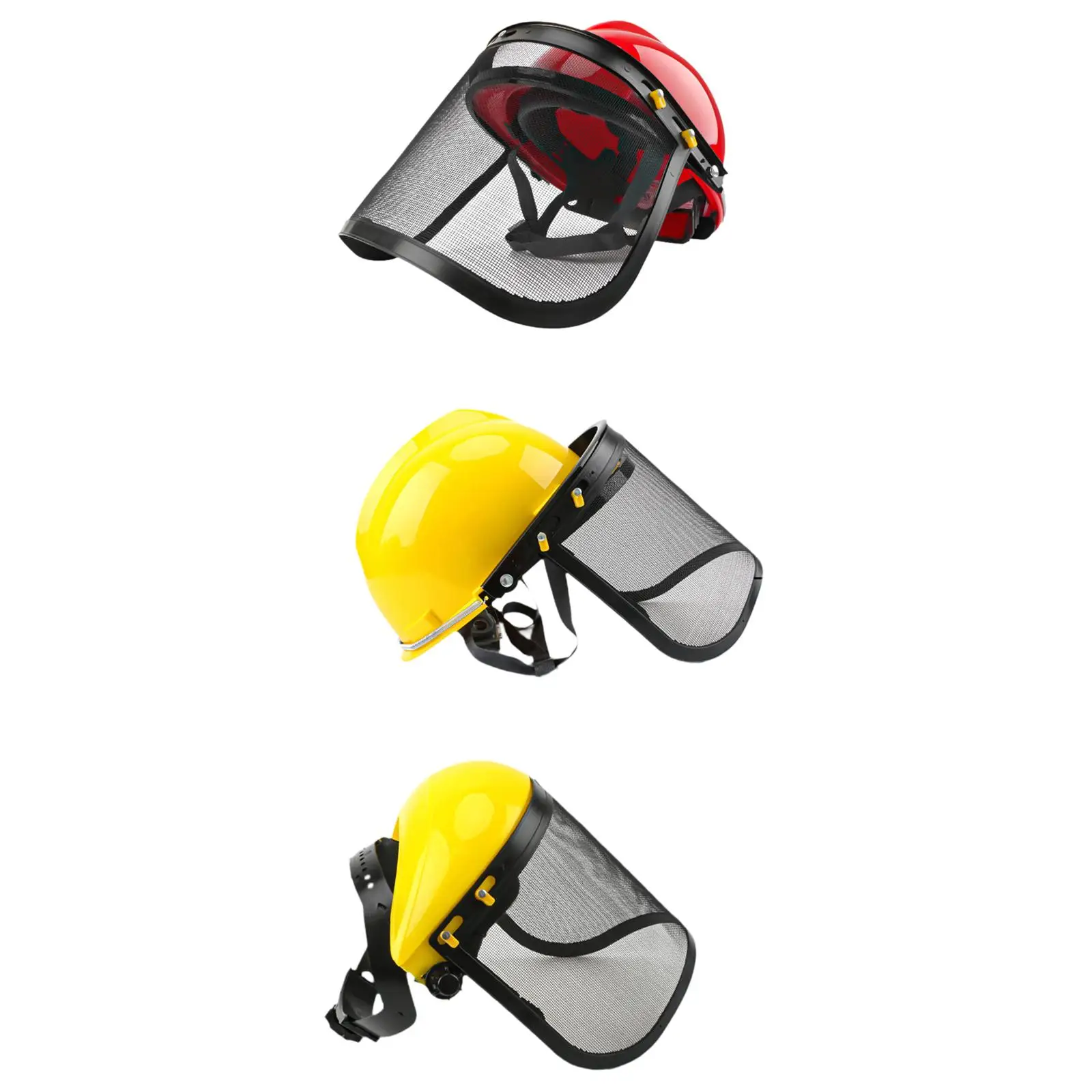 Forestry Hard Hat Mesh Face Shield Generic Versatile for Manufacturing Construction Face Guard Full Face Protective Adjustable