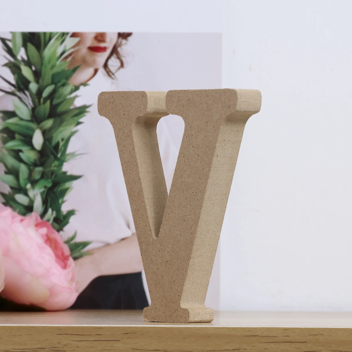 

Wooden Letter Ornaments Craft Letters Alphabet Decor Home for Nursery Number Wall