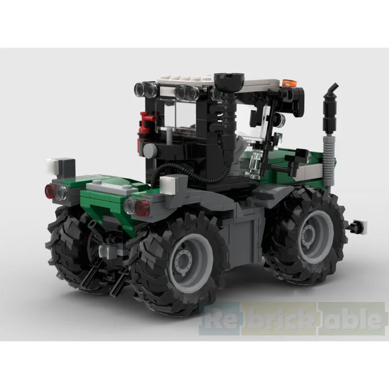 

MOC-247249New Urban Agriculture Farm Tractor Building Block Model 428parts MOC Boys' Children's Birthday Building Block Toy Gift