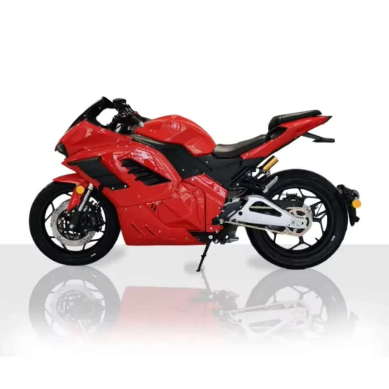 Wuxi 5000W Brushless Chain Drive Mid Motor 100km/h EEC COC EU Certificate Adult Electric Motorcycle 72V Lithium Battery