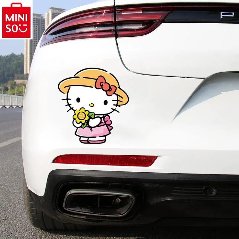 

Car Personalized Creativity Hello Kitty Cute Body Scratch Covering Waterproof Stickers Accessories