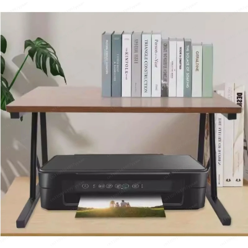 Small printer rack, desktop double-layer copier, shelf, multi-functional storage and finishing rack
