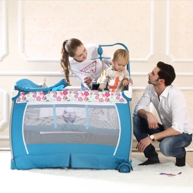 Folding Portable Baby Cot Crib Baby Bed Kids Playpen