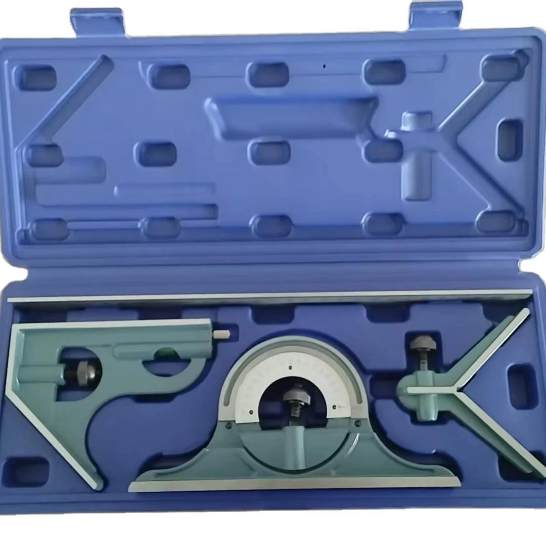 

New Arrival Combination Square Set 0-180 Degree Set Carpenter Using Straight Ruler Multi Function Rulers Multi-angle Measuring