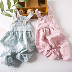Summer Dog Overalls Trousers Small Dog Clothes Jumpsuit Rompers Yorkie Pomeranian Maltese Poodle Bichon Schnauzer Clothing Pants