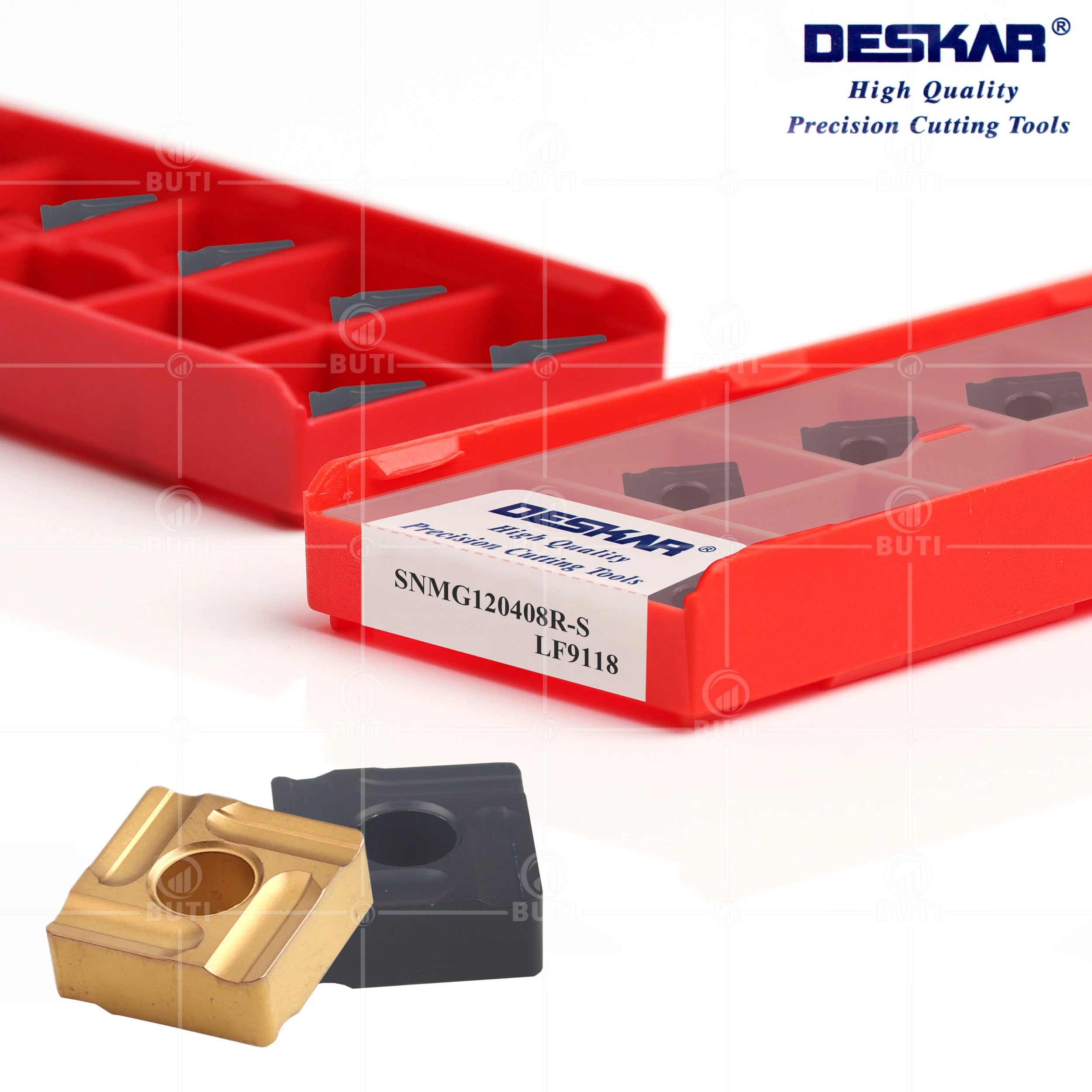 DESKAR 100% Original SNMG120404R-S SNMG120404L-S SNMG120408R-S SNMG120408L-S LF9018 LF9118 LF9218 Lathe Carbide Turning Inserts