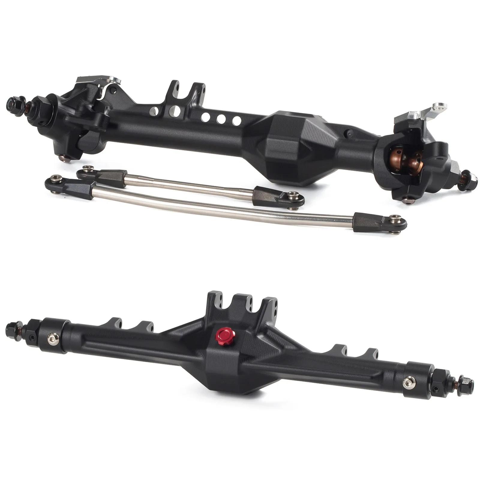 7075 Aluminum F10 Straight Axle with 3-Section CVD for Vanquish VS4-10 Phoenix VRD LCG Chassis Comp Rigs 1/10 RC Crawler