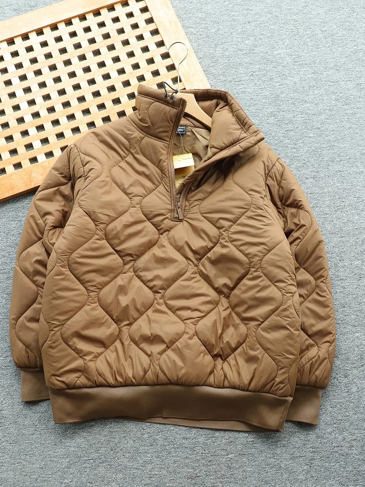 

Мужская хлопковая куртка для активного отдыха, свободного кроя, с воротником-стойкой, теплая зимняя, в американском стиле, с множеством карманов, молодежная, повседневная, с длинными рукавами, стандартный крой