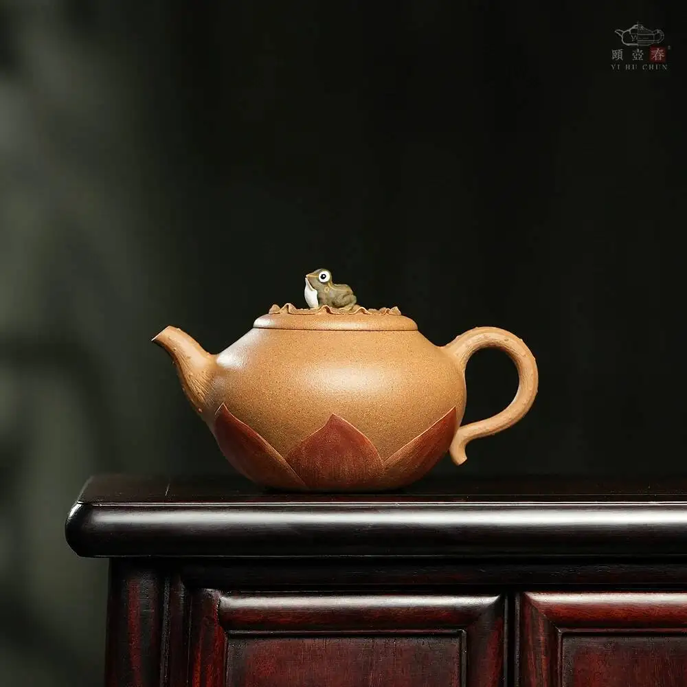 Yihu Chun High-End Yixing Purple Clay Teapot By Famous Craftsman Chen Zhen, Handmade Tea Brewing Pot, Original Mineral Clay,