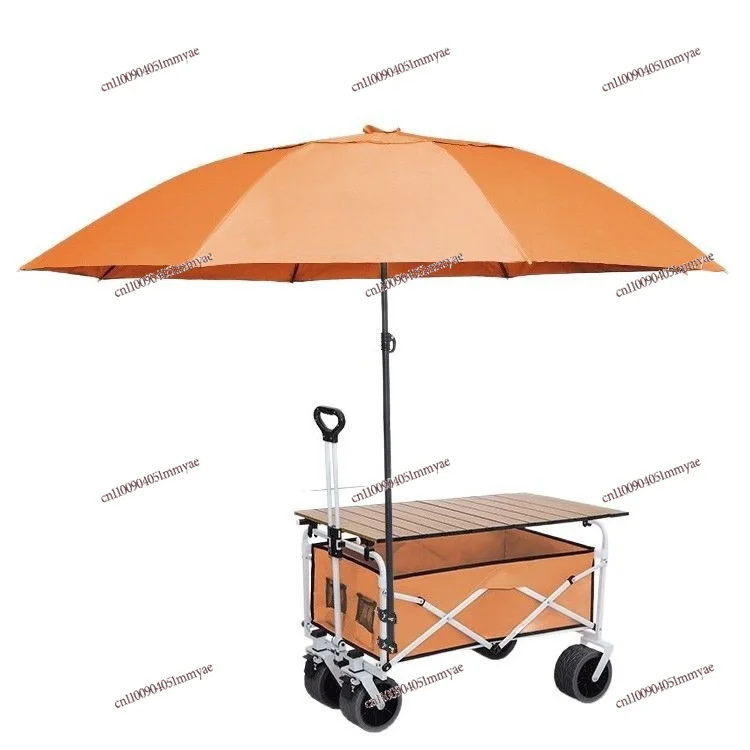 Stall Trolley Stall Folding Table Camping Sausage Special Mobile Picnic Night Market Outdoor Camper Parasol