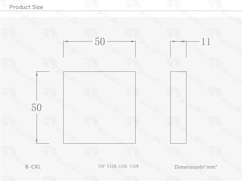 Bykski B-CRL، D5 / DDC منصات الصدمات مضخة المياه / القطن الممتص للصدمات 50x50x10mm