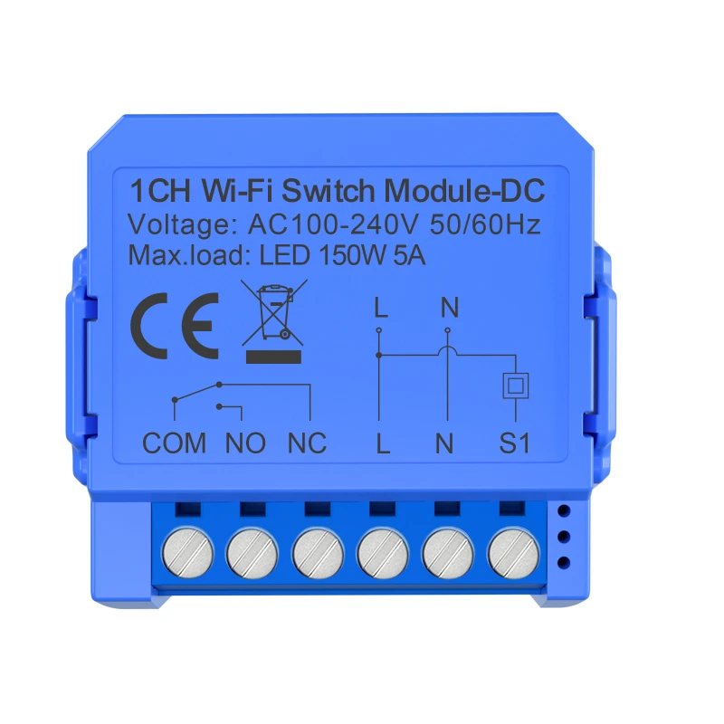 Tuya APP WIFI/ZigBee Zero Contact Dry Connect 12 24VDC Low Voltage NONC Intelligent Switch Breaker