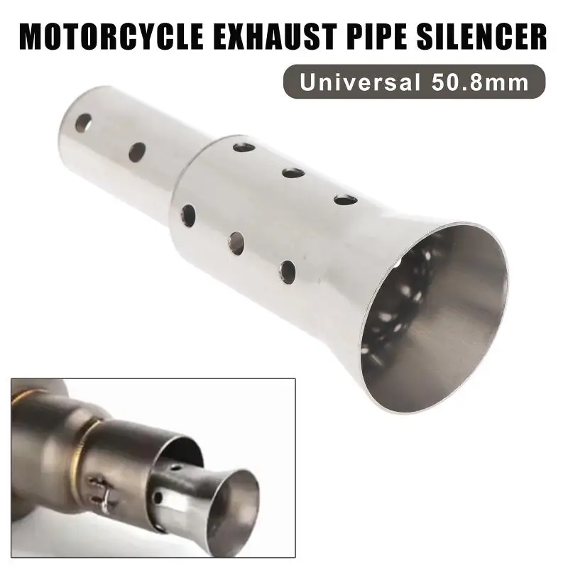Removable Universal Motorcycle Exhaust DB Killer Front Mid End Noise Reduction Catalyst Muffler for Motorbike Customization