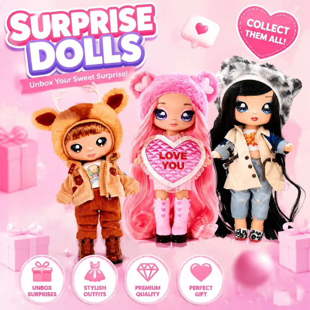 Surprises Nanana Baby Dolls Surprise Mini Cotton Doll Fashion Dressup Dolls Accessories Girls Toys Surprise Dolls Collectible