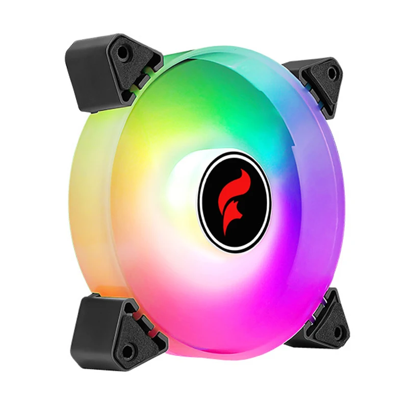 HNHU مبرد الهواء 120 مللي متر جهاز كمبيوتر شخصي معالج مروحة التبريد 6 دبوس RGB برودة ثقب تباعد 105 مللي متر 12 سنتيمتر كتم مروحة Ventilador DC12V