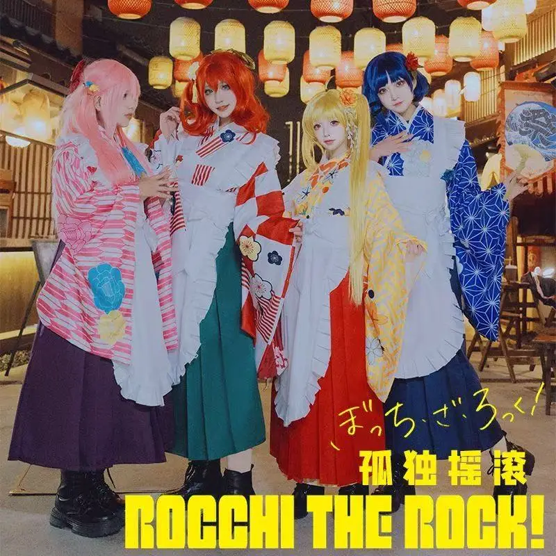 

Cosplay costume Rock female Taisho waitress full set suitable for Halloween