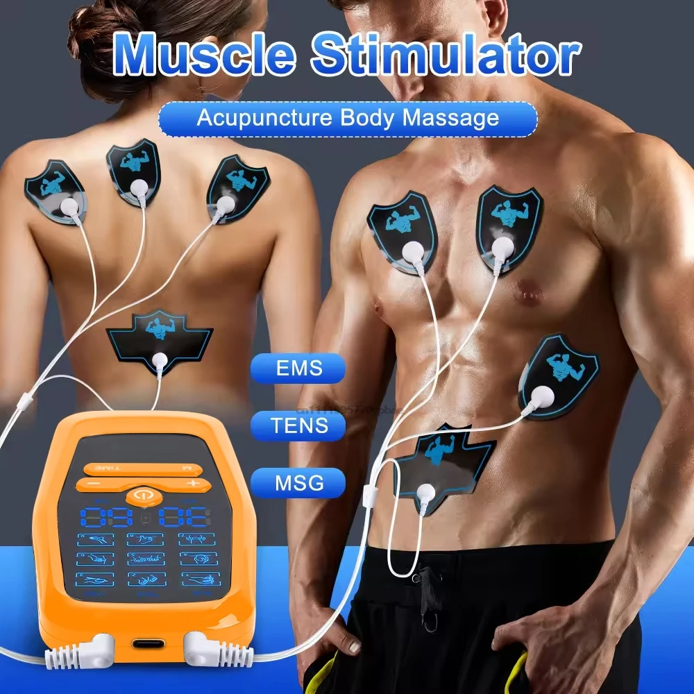 

Professional EMS Massager Muscle Stimulator Pain Relief Portable Electric Body Toner for Muscle Recovery Physio Therapy