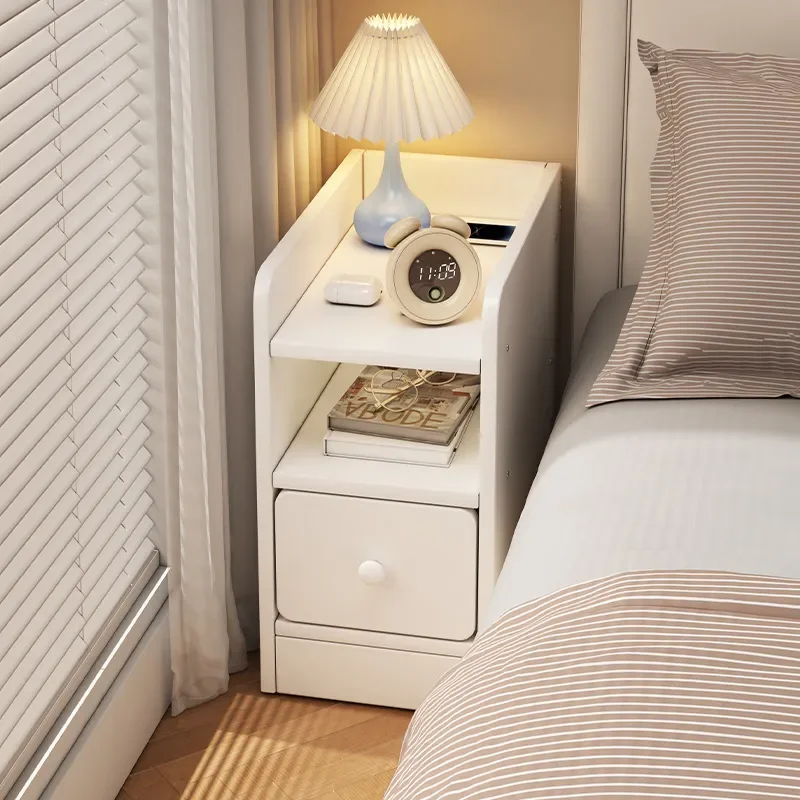 for Bedside Table Small Simple Modern Shelf for Rental Room Ultra Narrow Crevice Cabinet Side Cabinet Bedroom Locker