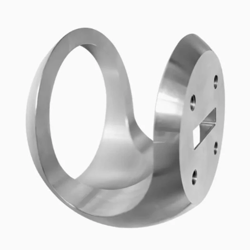 High Quality 3 Axis 4 Axis Multistep CNC Milling Parts  CNC Machined Aluminum Alloy L-Shaped Connecting Bracket / Hinge Arm