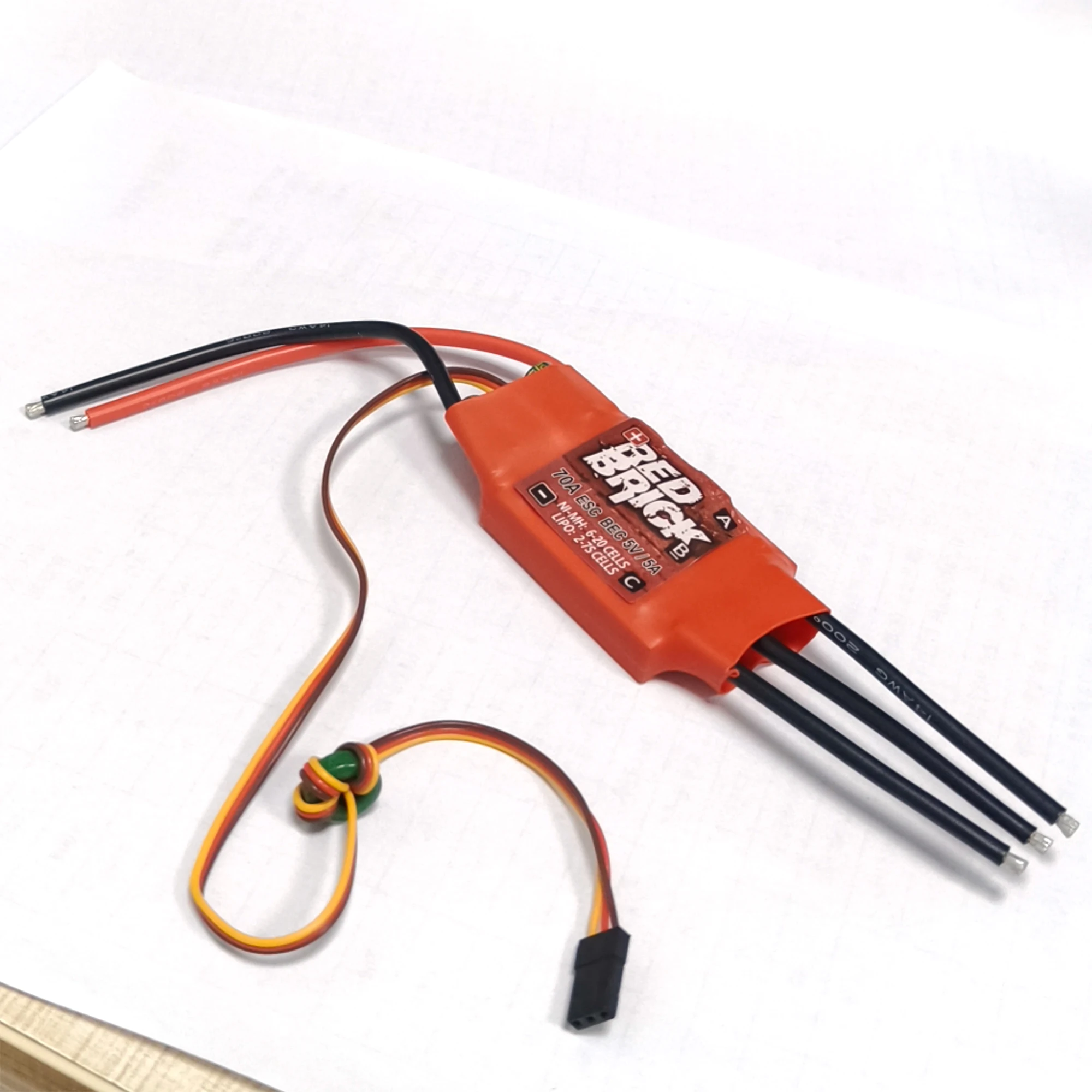 Rode Baksteen Borstelloze Electronic Speed Controller 200A125A 100A 80A 70A 50A Esc 5V/5A 5V/3A bec Voor Schip Model Onderdelen