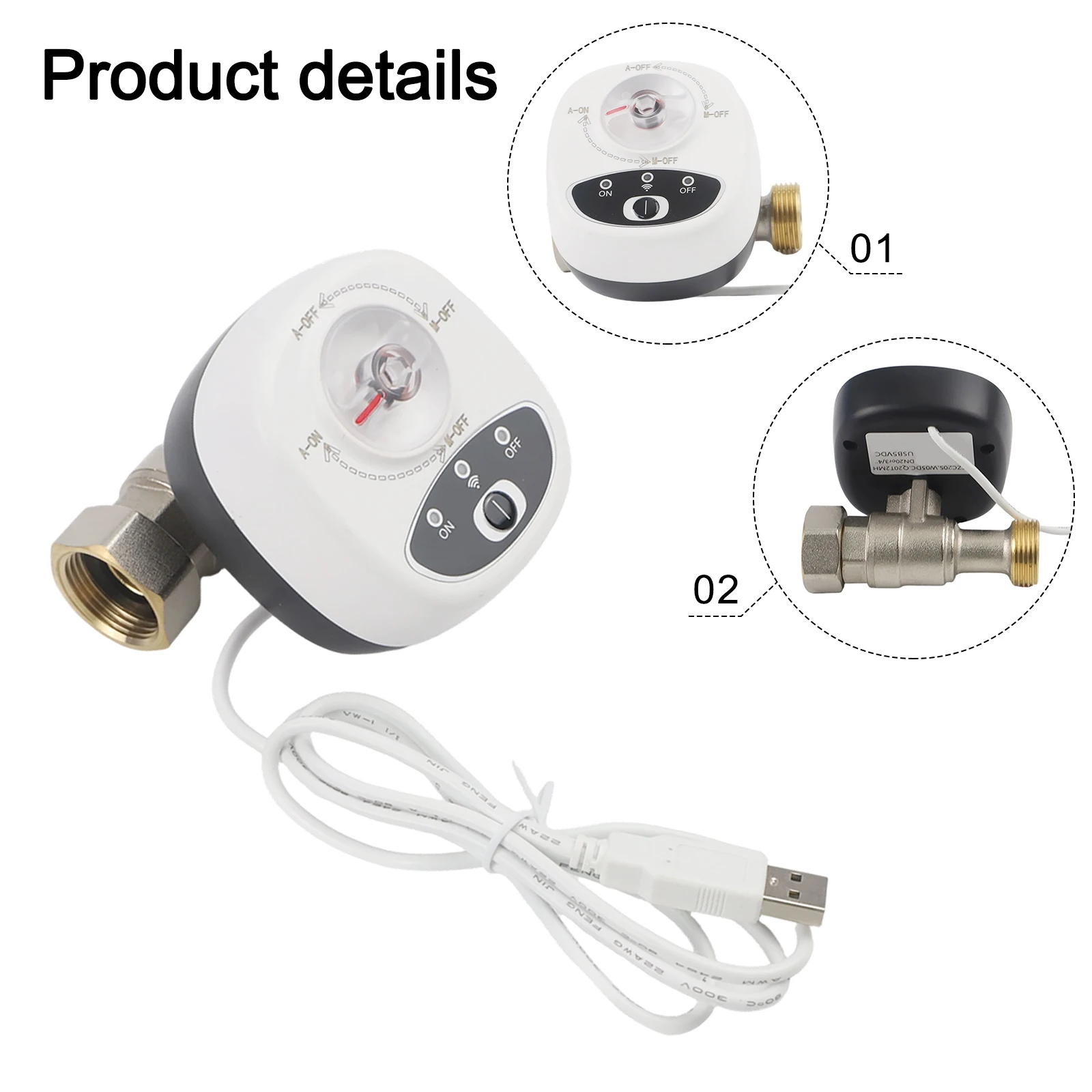 Smart WiFi Water Valve for DN15DN20DN25 Remote Control via Smartphone or Tablet Easy Installation and Operation