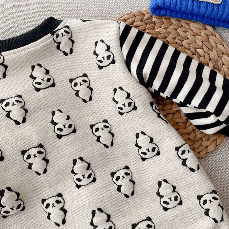 Unisex Thermal Baby Jumpsuit for  Autumn Winter Boys Cozy Long Sleeve Jumpsuit with Adorable Color Block Warm Outwear for Kids