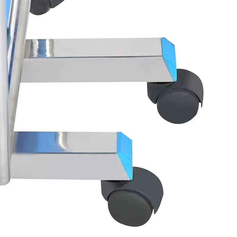 MN-PF001 المبيعات الساخنة أثاث المستشفى الفولاذ المقاوم للصدأ للطي شاشة ستارة السرير الطبية #4