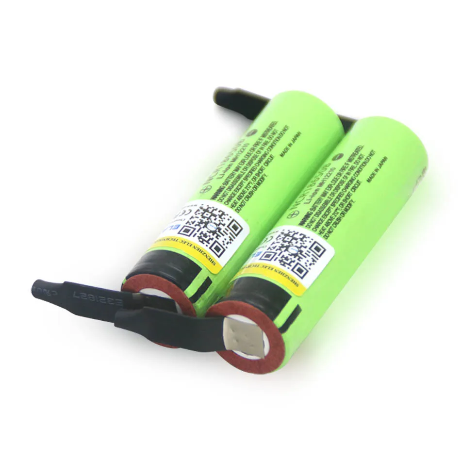 1-20PCS ELAIK New Original NCR18650B 3.7V 3400mAh 18650 Rechargeable Lithium Battery + DIY Nickel Piece