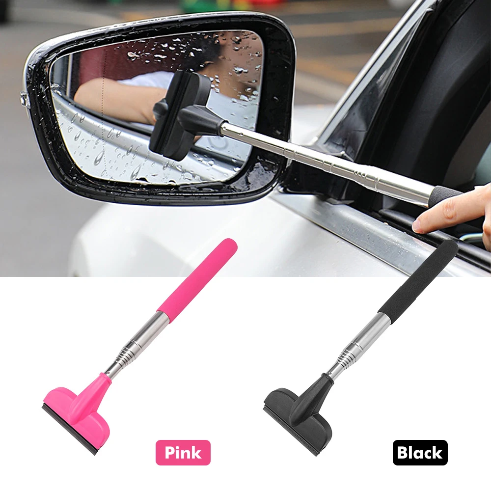 

Portable Wiper Extendable Handle Window Cleaning Tool Windshield Car front Window Cleaner Clean Mirror pinks car accessories